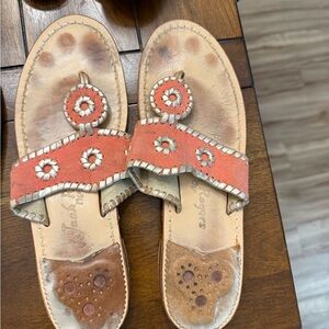 Jack Rogers Orange /Peach sandals 9